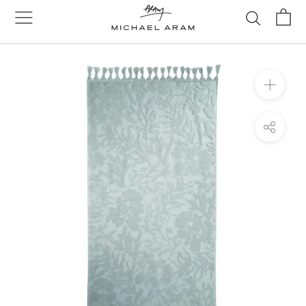 Michael Aram bath towels